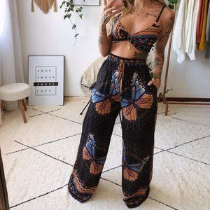 2 Piece butterfly pant set